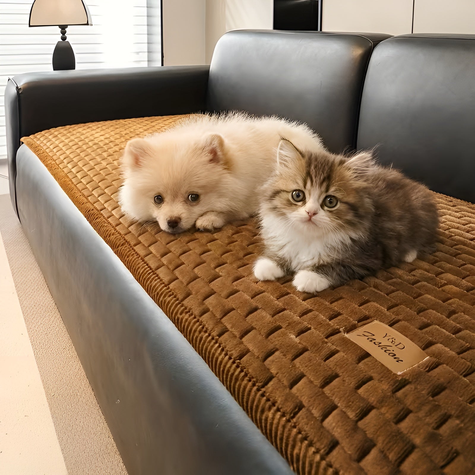 Vattert Sofatrekk i Plysj – Ekstra Tykt og Mykt | Varmt, Sklisikkert og Beskyttende