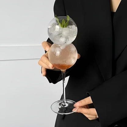 Glassbeger i Kugleform – Elegant og Dekorativt 2-Pakning | Perfekt til Hjem og Fest - 2