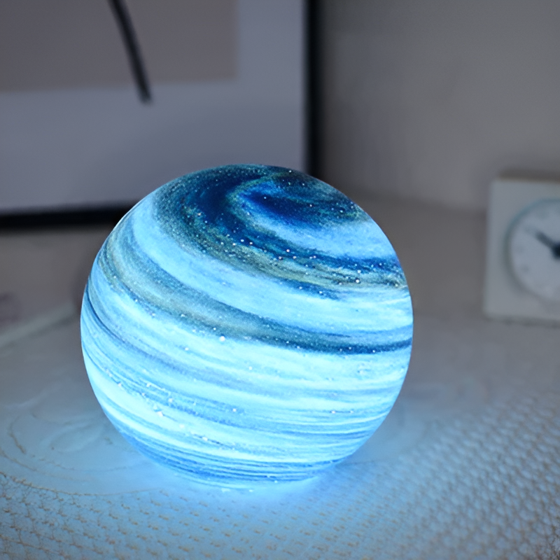 Lunacrystal Mondlampe Aus Glas – Magisches Mondlicht MIT Kosmischen Details Für Stimmungsvolle Wohnräume