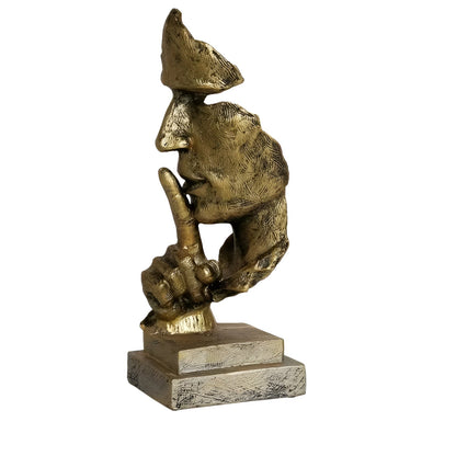 Abstrakt Tenkerskulptur – Moderne Dekorfigur i Harpiks | Perfekt for Stue og Kontor