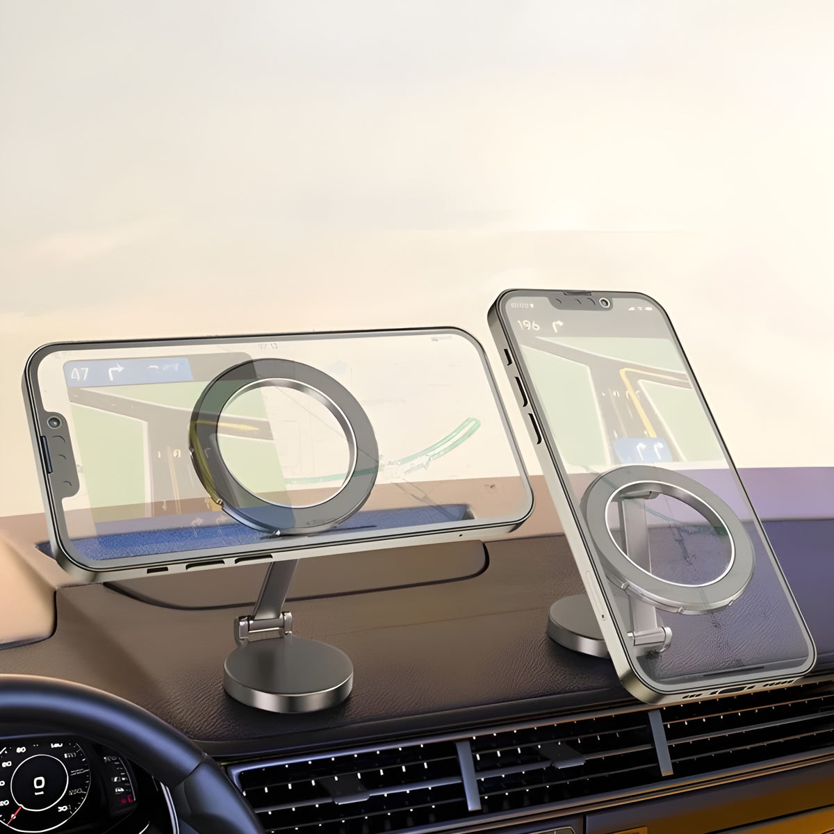 360° Roterende Magnetisk Telefonholder – Bilfeste | Justerbar Visningsvinkel