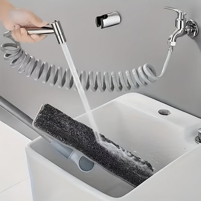 Dusjhode-sett i Rustfritt Stål – Høyt Trykk og Bidet Hånddusj | Moderne Baderomstilbehør med Omstiller