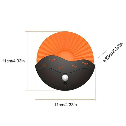 Led Vegglampe Med Bevegelsessensor – Dimmbar Og Oppladbar | Fargeskift For Soverom, Gang Og Bad