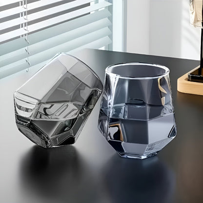 Glasskopper i Transparent Design 4 stk – Stilrent og Dekorativt Design | 300 ml Glass for Vann Juice og Te - Tumblere