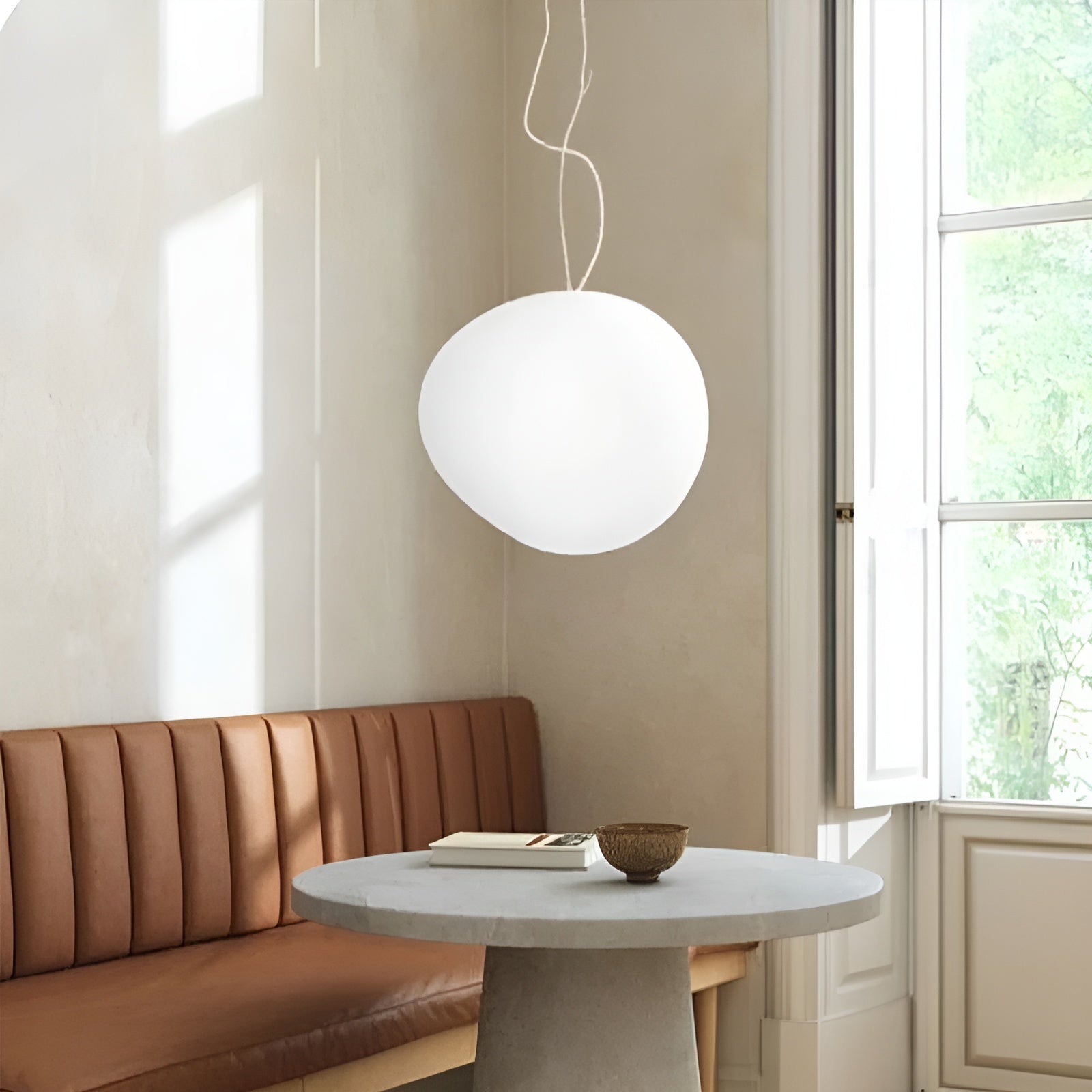 Taklampe I Steindesign – Matt Hvit Og Dekorativ | Perfekt For Moderne Hjem