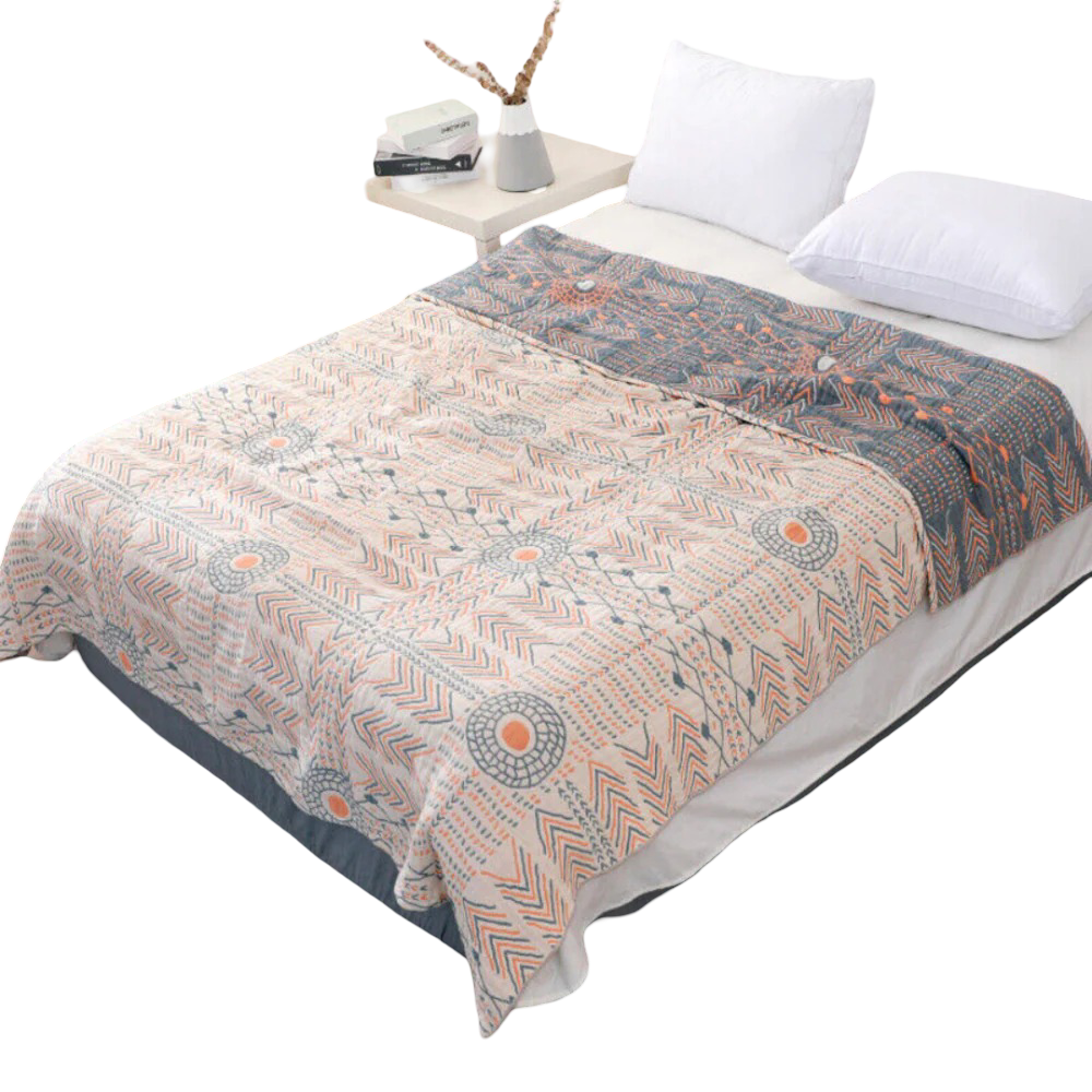 Wendedecke mit Boho-Mandala – Weich und Dekorativ | Perfekt für Sofa und Schlafzimmer