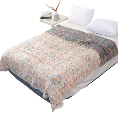 Wendedecke mit Boho-Mandala – Weich und Dekorativ | Perfekt für Sofa und Schlafzimmer