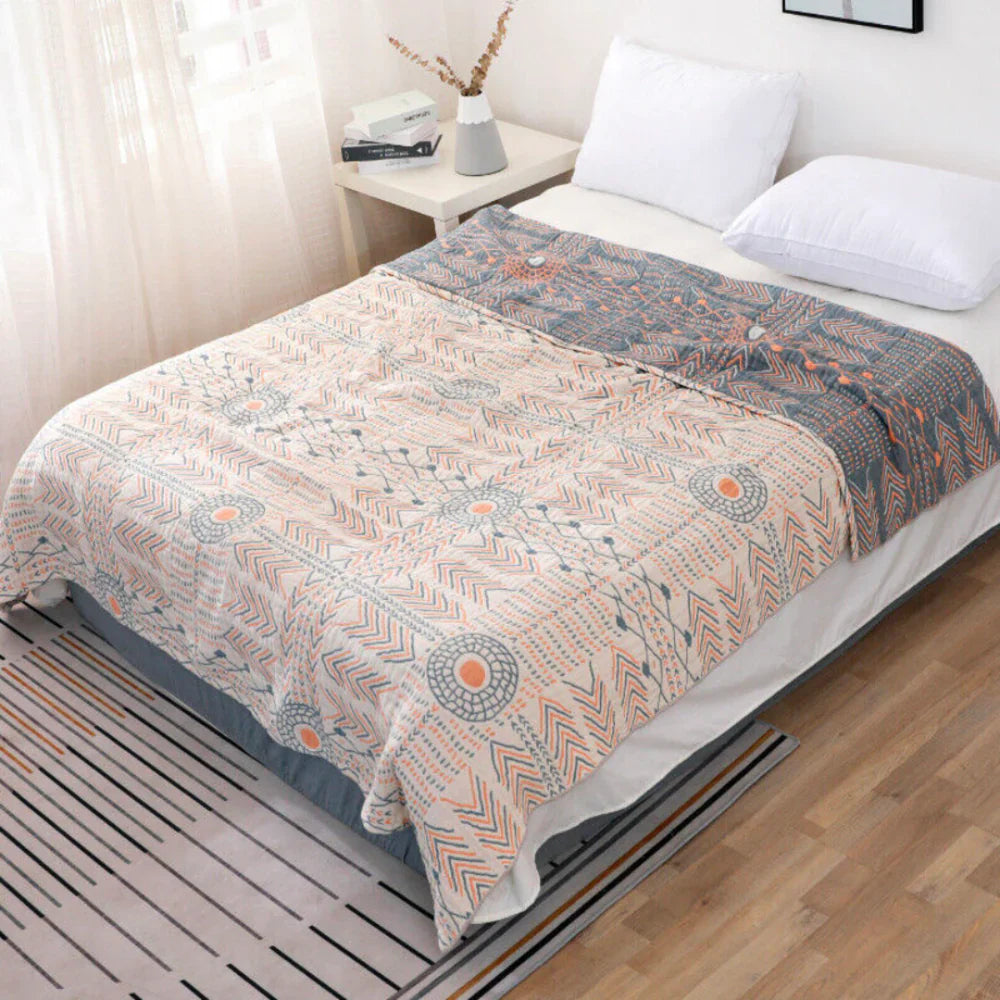 Wendedecke mit Boho-Mandala – Weich und Dekorativ | Perfekt für Sofa und Schlafzimmer