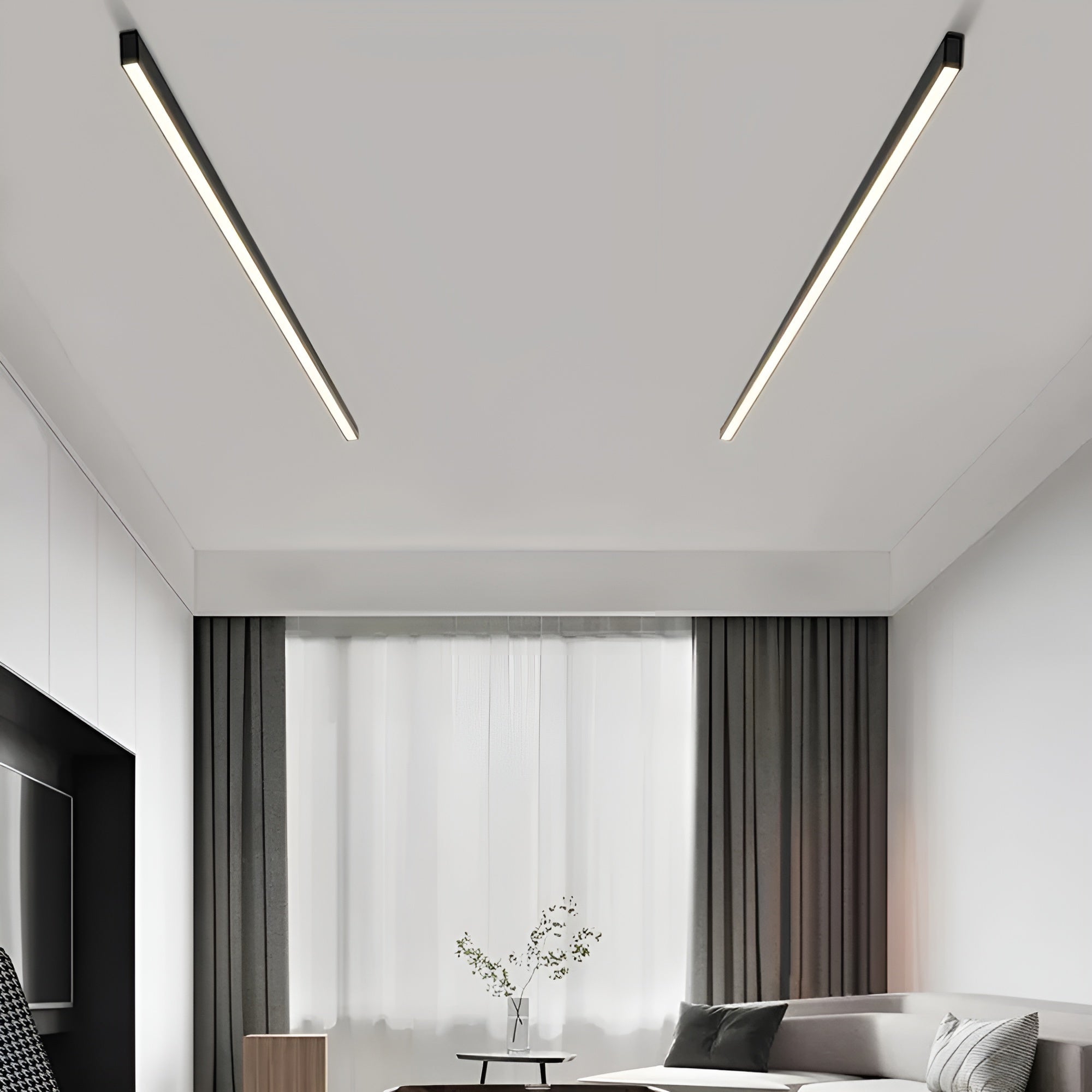 Lineær LED Taklampe – Kraftig og Blendingfritt Lys | Perfekt for Alle Rom