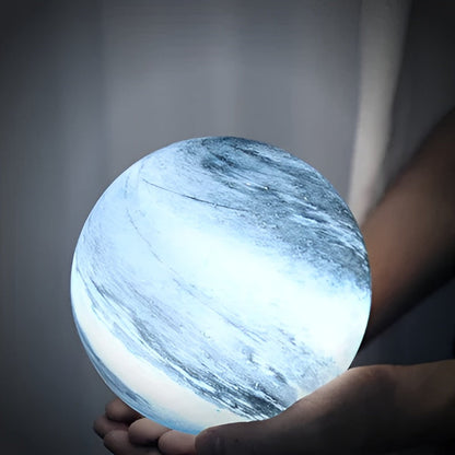 Lunacrystal Mondlampe Aus Glas – Magisches Mondlicht MIT Kosmischen Details Für Stimmungsvolle Wohnräume