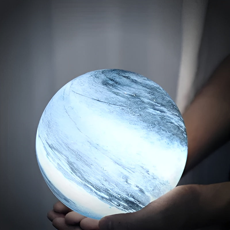 Lunacrystal Mondlampe Aus Glas – Magisches Mondlicht MIT Kosmischen Details Für Stimmungsvolle Wohnräume