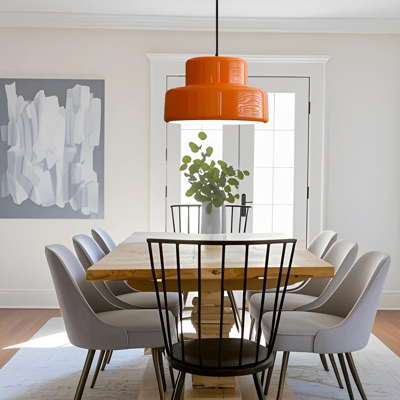 Bauhaus Hengende Lampe – Vintage-look I Oransje | Stilig Pendellampe Til Hjemmet Ditt