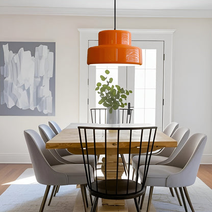 Bauhaus Hengende Lampe – Vintage-look I Oransje | Stilig Pendellampe Til Hjemmet Ditt