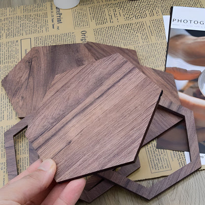 3D Veggdekor i Tre (11 Deler) – Moderne og Dekorativ Hexagon Veggdesign | Perfekt for Stue og Soverom - Veggpaneler