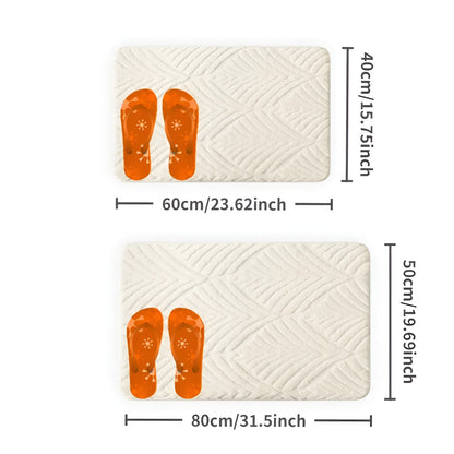 Geometrisk Badematte – Myk og Skli­sikker | Superabsorberende og Hurtigtørkende