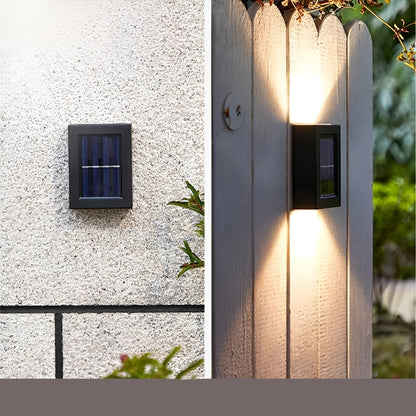 Solcelle LED Vegglamper – Trådløs Utendørsbelysning | Perfekt for Hage og Terrasse