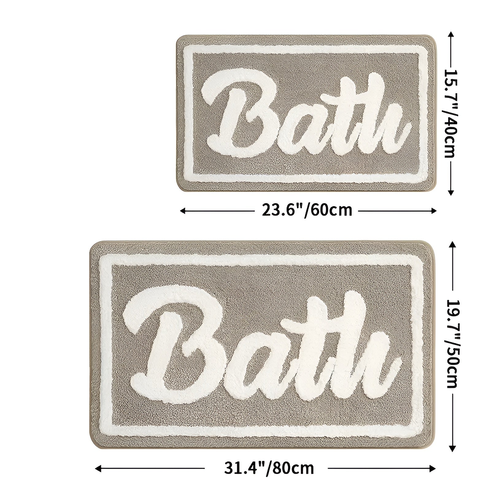 Mykt Baderomsteppe – Sklisikkert og Absorberende | Perfekt som Juledekor eller Gave