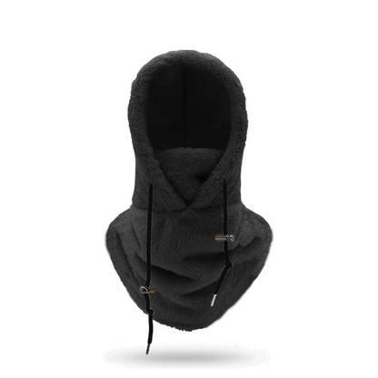 Balaclava i polyester med justerbare snorer – sett forfra