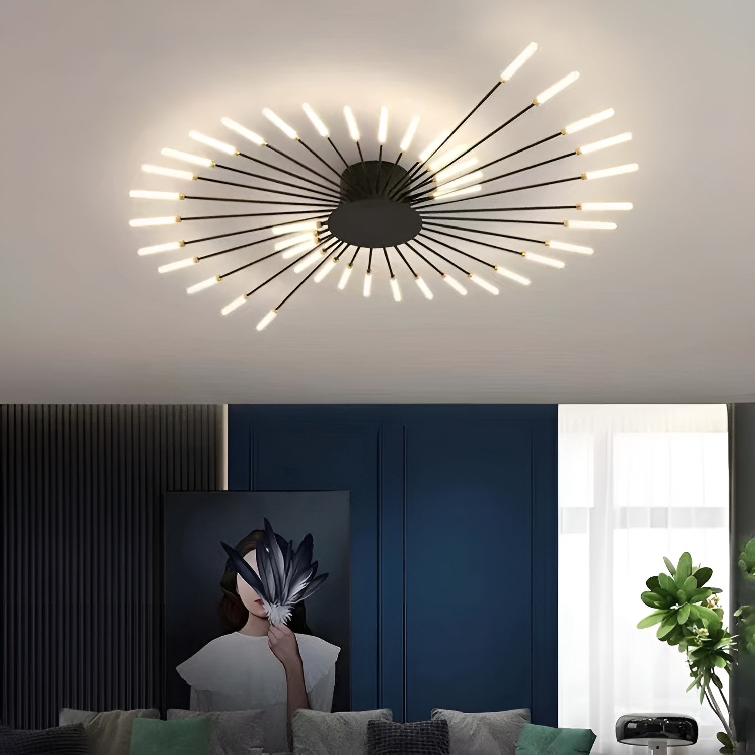 LED Taklampe – Moderne og Stilren | Perfekt for Stue og Oppholdsrom