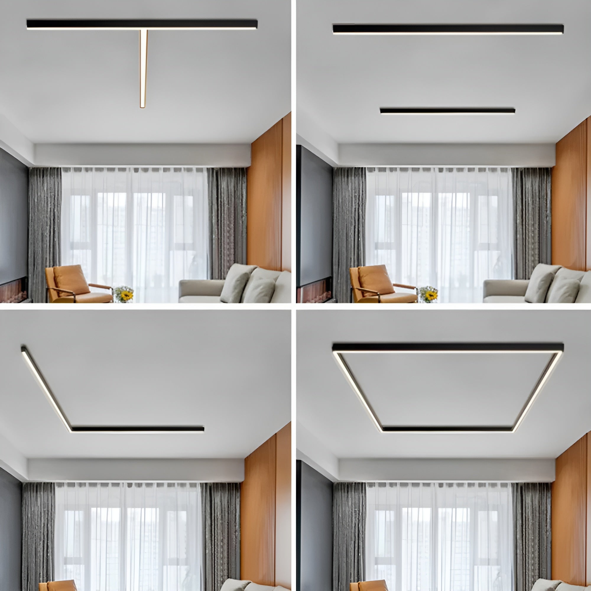 Lineær LED Taklampe – Kraftig og Blendingfritt Lys | Perfekt for Alle Rom