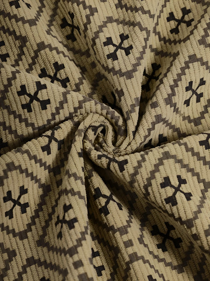 Vintage Herrebukser I Kordfløyel – Rutete Design | Avslappet Komfort