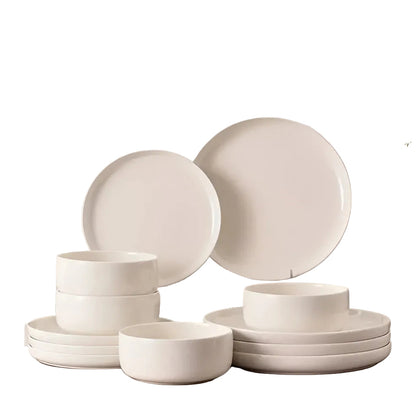 Porselensservise I Hvitt, 12 Deler – Tidløst Og Elegant | For 4 Personer