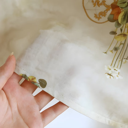 Pysjamassett i Bambusfiber – Retro Blomstertrykk, Pustende Komfort