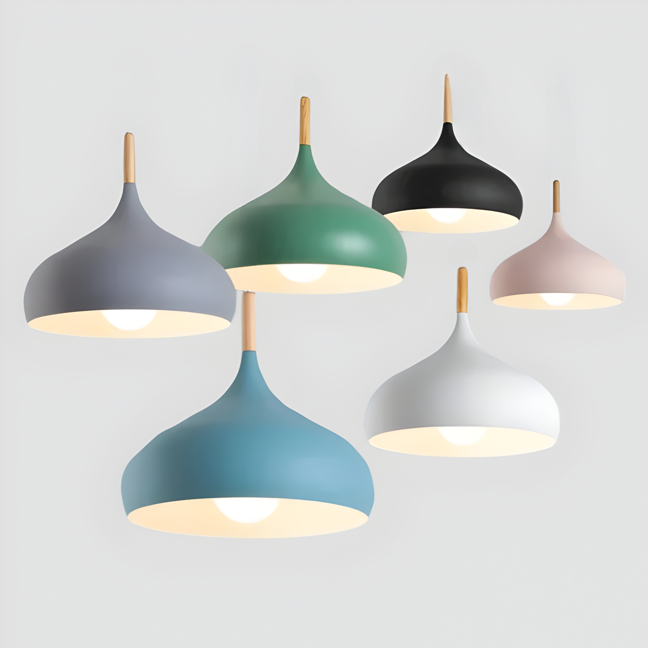 Bilde av Froden - Minimalistisk Macaron-Pendel LED Hengende Lys fra Velisse