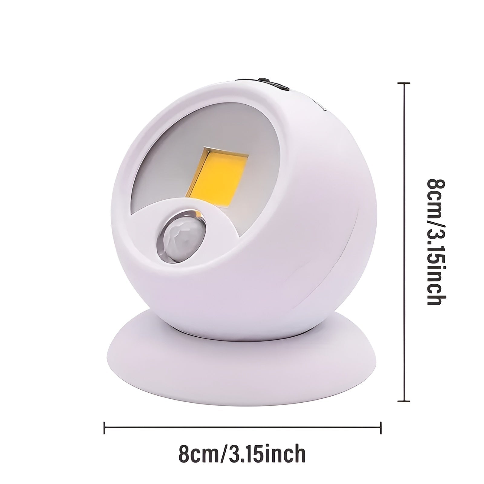 LED Nachtlicht mit Bewegungssensor – 360° Drehbarer Kopf | Magnetische Befestigung