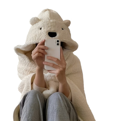 Koselig Teppeponcho – Ekstra Varm og Tykk | Perfekt for Høst og Vinter