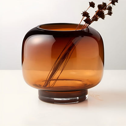 Håndblåst Glassvase – Minimalistisk Og Dekorativ | Gjennomsiktig Design For Blomster Hydroponikk Og Moderne Hjem