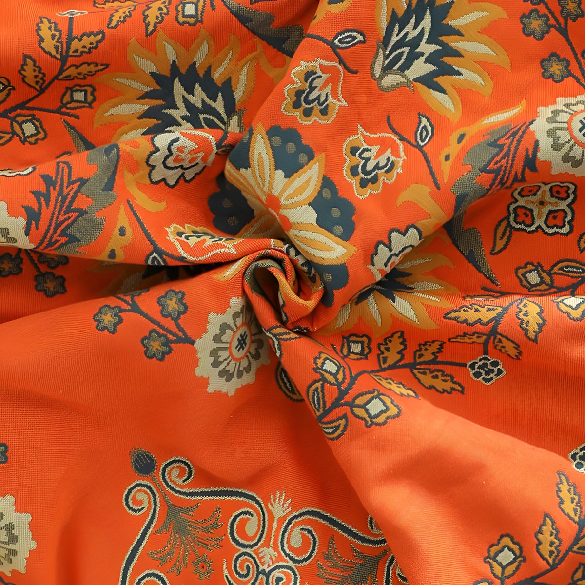 Sansoti Marigold Pledd – Vendbart, Vintage Blomstermønster | Mykt og Stilfullt