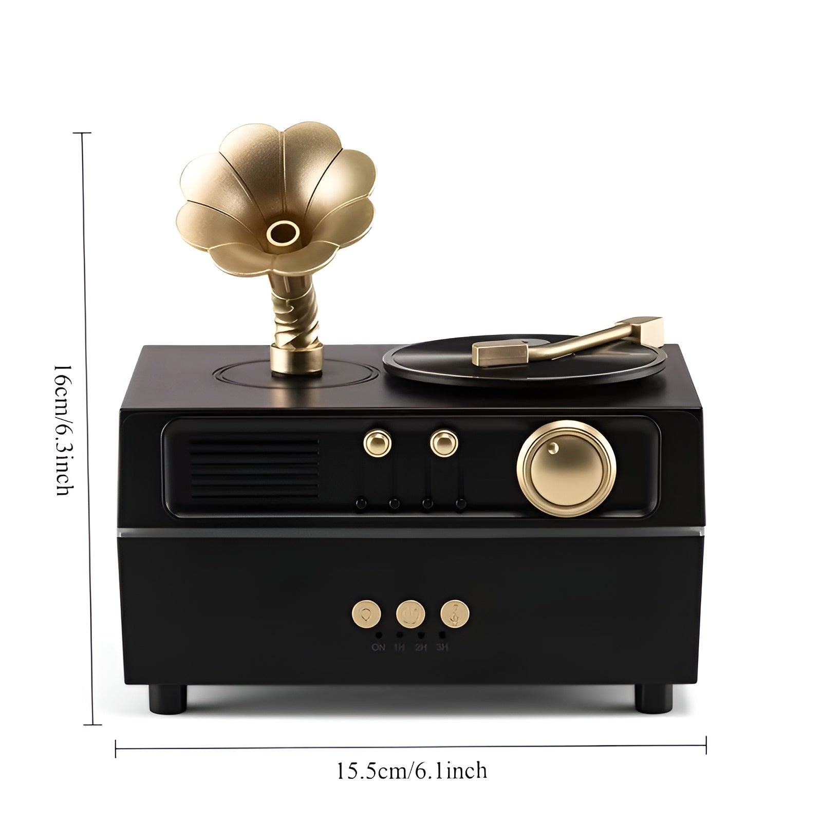 Aromadiffusor I Vintage-design – Dreiebart Tåkeutløp Og 7-farget Stemningsbelysning | Usb-luftfukter Med Timerfunksjon