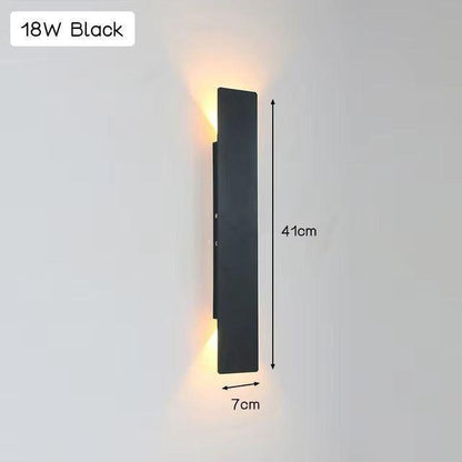 Bilde av Velheim - Moderne Værbestandig Led-vegglampe i Aluminium for Utendørs Bruk fra Velisse