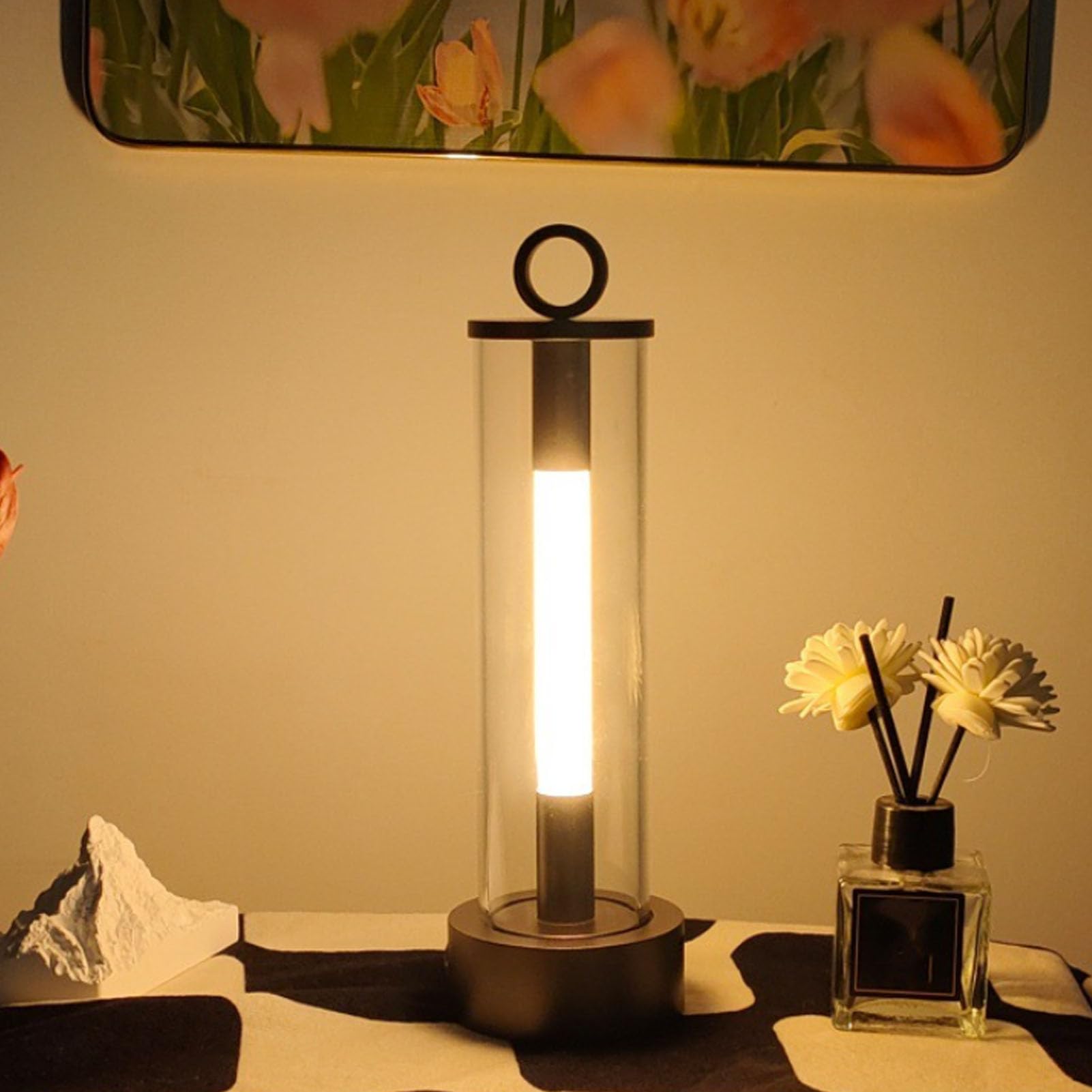 Trådløs LED-lampe – Dimmbar med Touch | Kompakt og Bærbar for Hjem og Reise