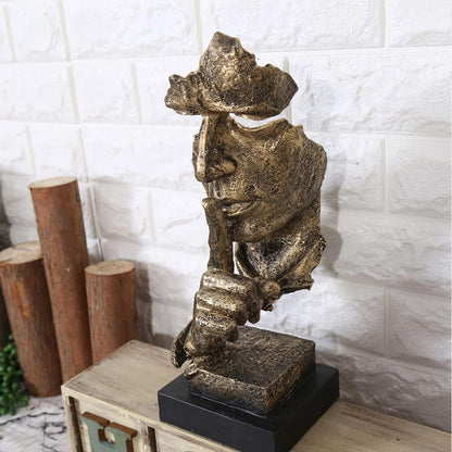 Abstrakt Tenkerskulptur – Moderne Dekorfigur i Harpiks | Perfekt for Stue og Kontor