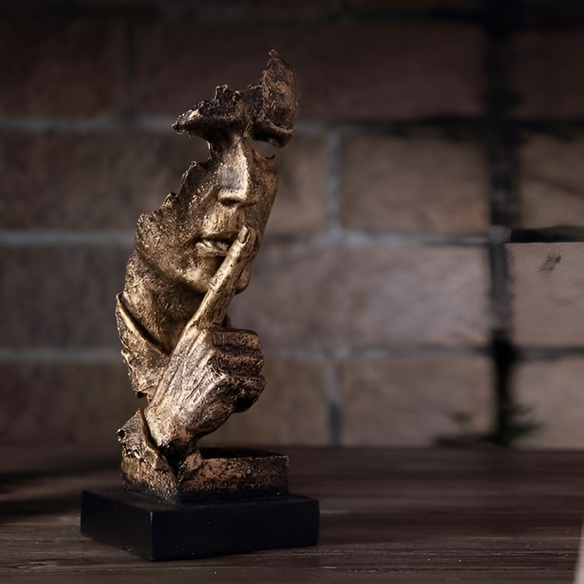 Abstrakt Tenkerskulptur – Moderne Dekorfigur i Harpiks | Perfekt for Stue og Kontor