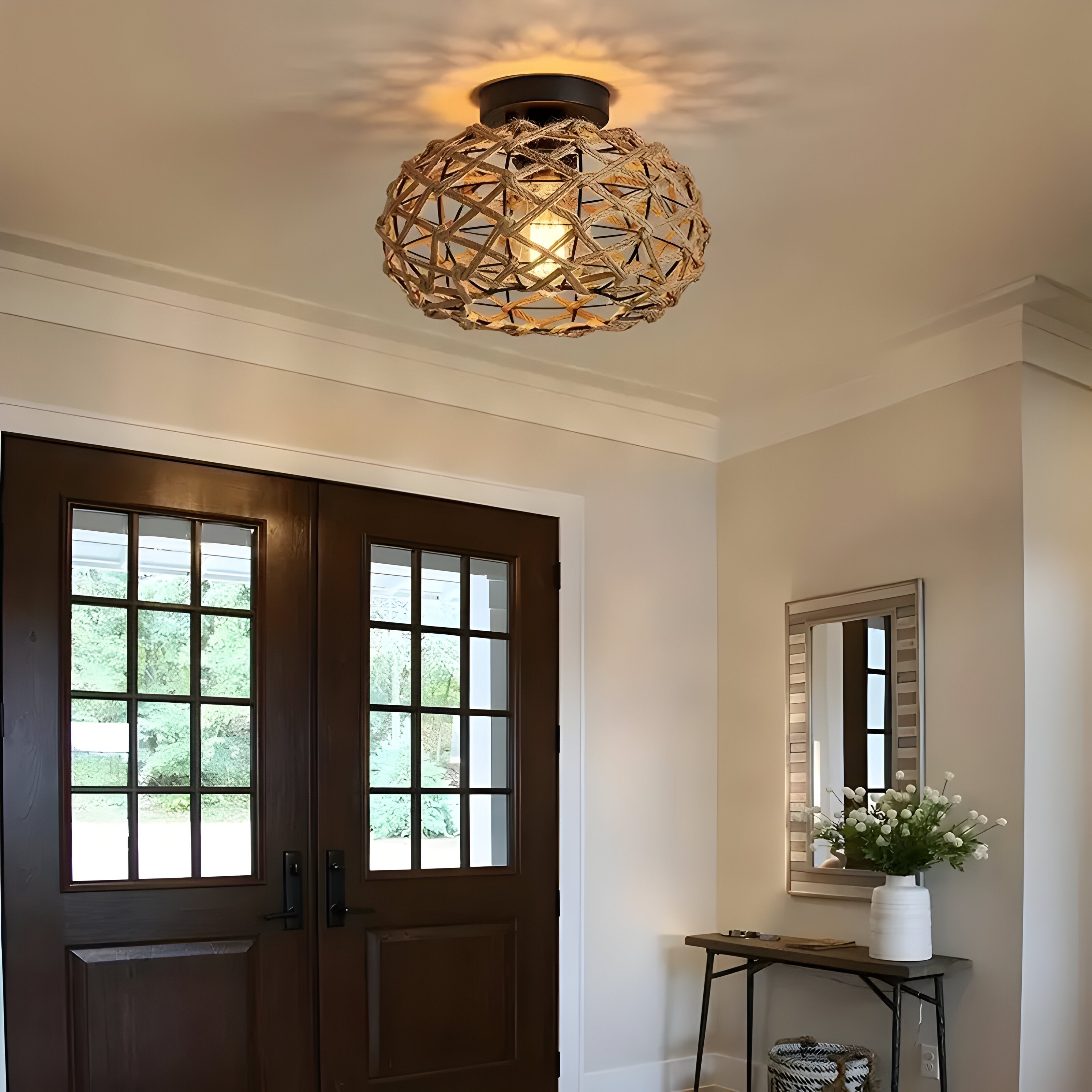 Vardal - Taklampe I Hampetau Og Kystinspirert Design