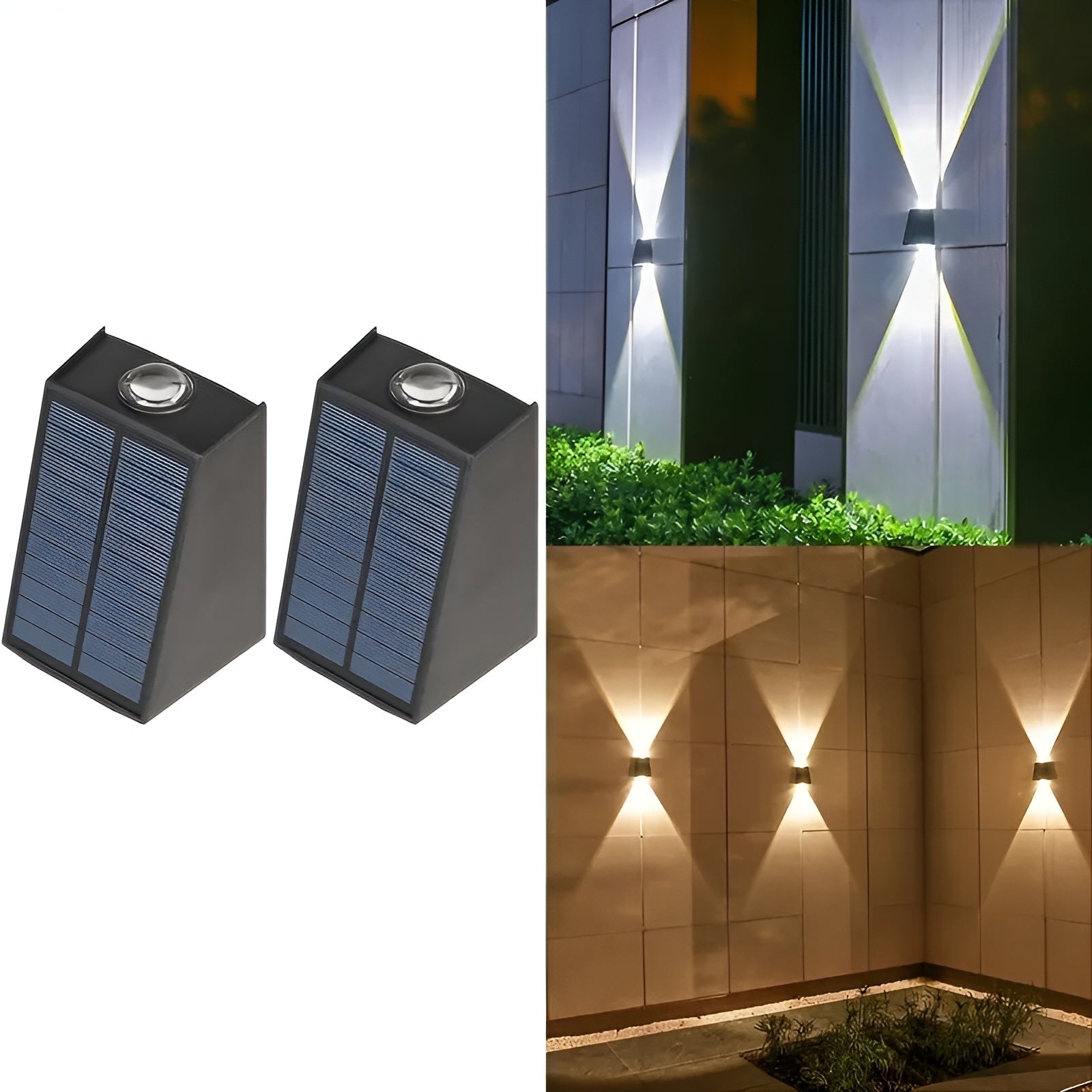 Solcelledrevet Vegglampe – Moderne Utendørsbelysning med Bevegelsessensor | Perfekt for Hage, Terrasse og Innkjørsel