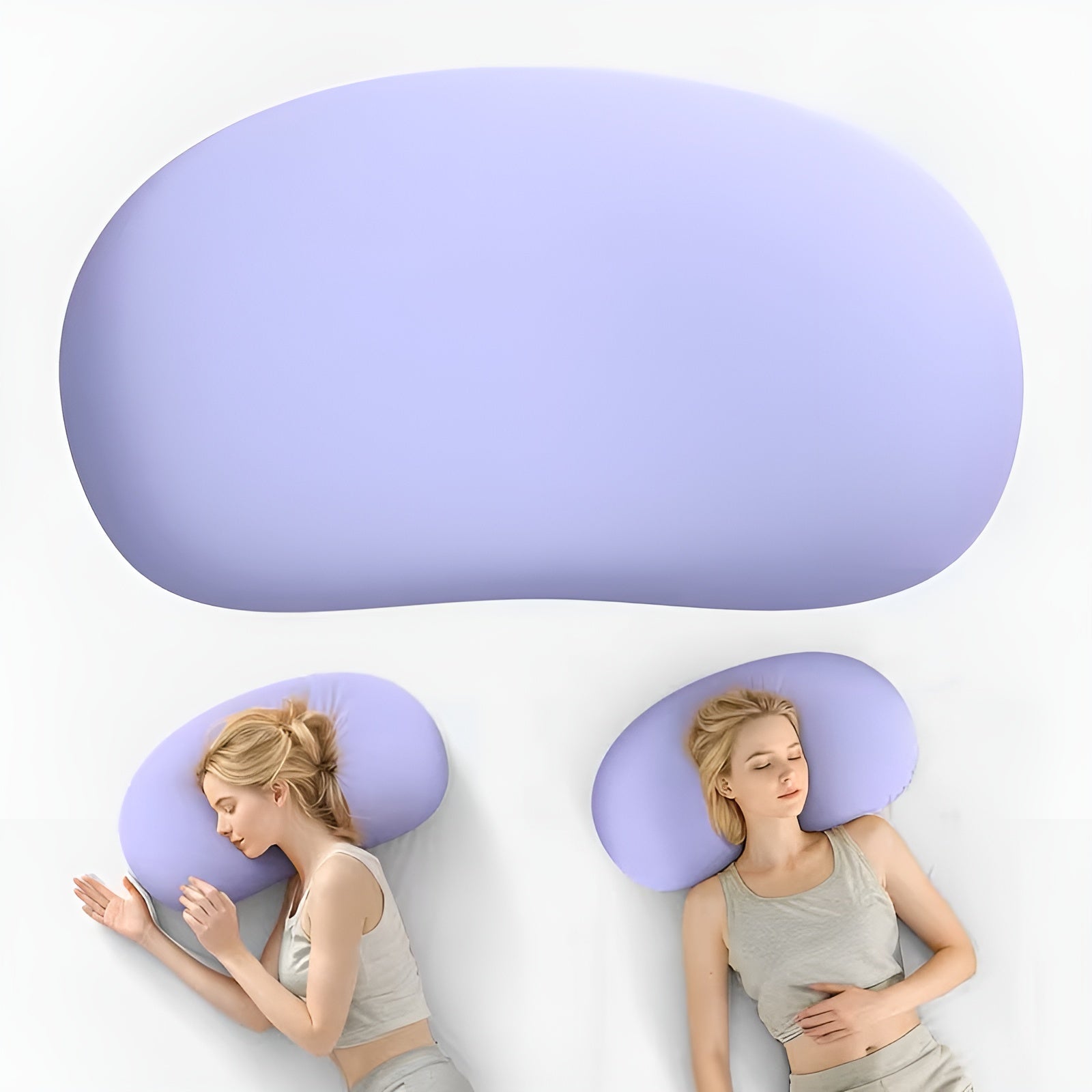 Cloud Ergonomisk Nakkepute – Pustende Og Kjølig | Perfekt For De Som Sover På Siden Eller På Magen, Egnet For Bruk Hele Året