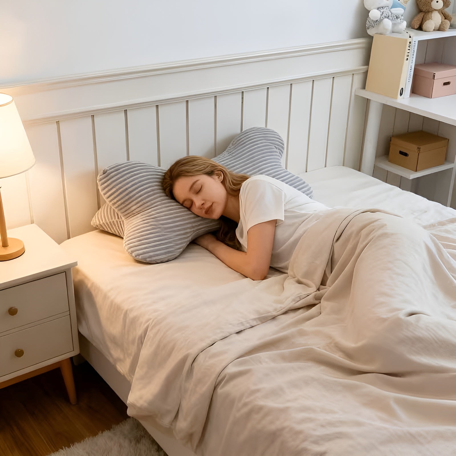 Lesekile med Ryggstøtte – Ergonomisk og Komfortabel | Perfekt for Seng, Sofa og Avslapning