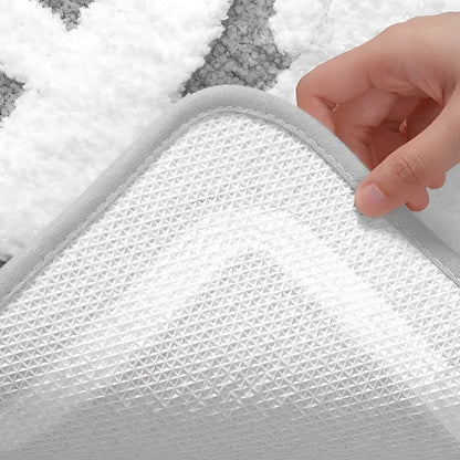 Mykt Baderomsteppe – Sklisikkert og Absorberende | Perfekt som Juledekor eller Gave