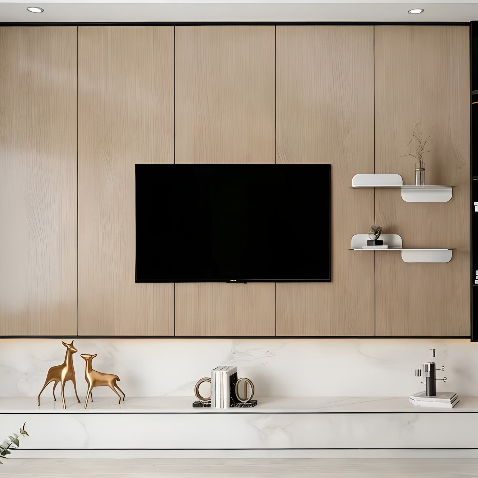 Svevende Vegghyller I Minimalistisk Design – Stabile Og Moderne | Vegghyller I Rustfritt Stål Til Stue Og Soverom