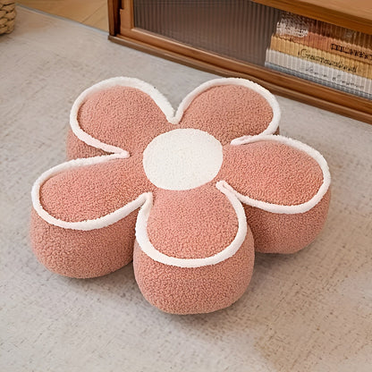 Blomsterformet Pute – Myk og Dekorativ | Perfekt for Sofa og Hjemmedekorasjon - Rosa - Pynteputer
