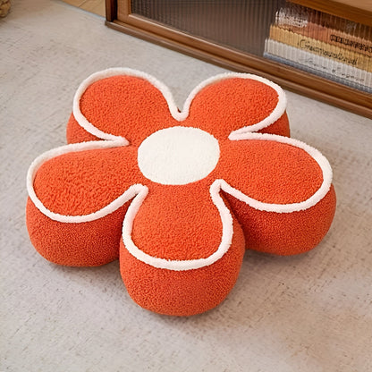 Blomsterformet Pute – Myk og Dekorativ | Perfekt for Sofa og Hjemmedekorasjon - Indisk rose - Pynteputer