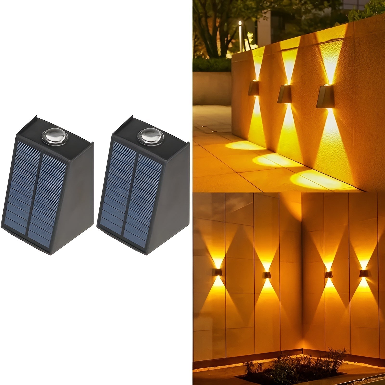 Solcelledrevet Vegglampe – Moderne Utendørsbelysning med Bevegelsessensor | Perfekt for Hage, Terrasse og Innkjørsel