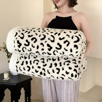 Pledd med Leopardsmønster – Mykt og Koselig | Perfekt for Sofa, Seng og Hele Året