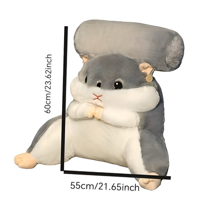 Søt Hamster-Lendestøttepute – Myk og Komfortabel | Avlastende Støtte for Rygg og Midje