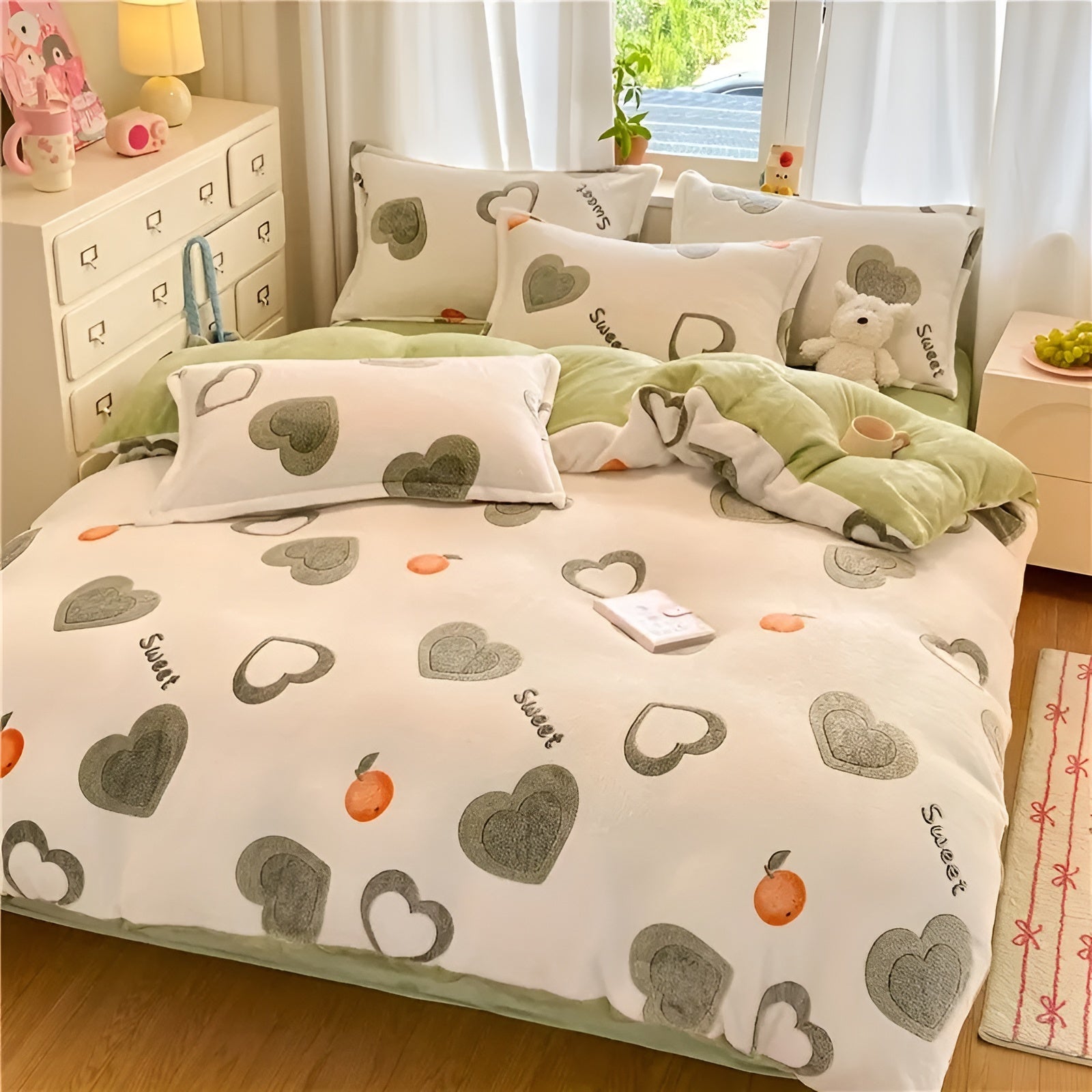 Milchvelours-Sengetøy, 3-delt – Mykt, Varmt og Behagelig | For et koselig soverom