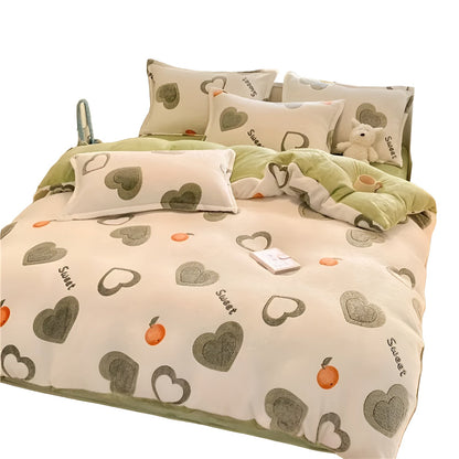 Milchvelours-Sengetøy, 3-delt – Mykt, Varmt og Behagelig | For et koselig soverom